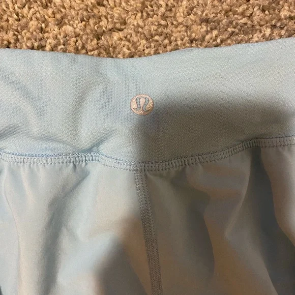 Lululemon Find Your Pace High Rise Lined Short 3” blue chill size 10 - Picture 6 of 8